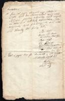 1858 Székelyudvarhely, a városi tanács által felvett jegyzőkönyv a cs. kir. járási hivatal elnökének...