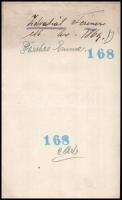1869 Pécska (Erdély, Pecica, RO, németül Petschka) helyi plébános által aláírt kivonat