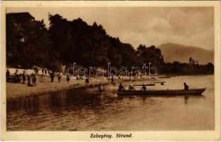 1933 Zebegény, Dunai strand. Cservenák gyógyhadirokkant kiadása (EB)