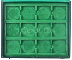 "Magyar Érmeforgalmazó" feliratú, műbőr érmetartó, összesen 12db férőhellyel (54x53mm/db)....