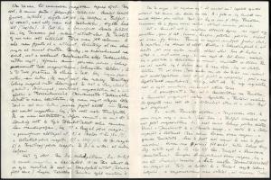 1929 Gombosi Ottó (1902-1955) zenetörténész, zenekritikus autográf sorai 5 db levélben Seiber Mária ...