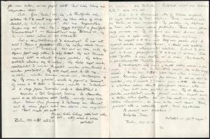 1929 Gombosi Ottó (1902-1955) zenetörténész, zenekritikus autográf sorai 5 db levélben Seiber Mária ...