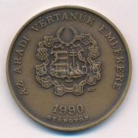 Bognár György (1944-) 1990. "MÉE Gyöngyösi Csoport - Aradi Vértanúk / Lázár Vilmos" kétold...