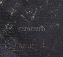 Rózsaffy Dezső (1877-1937): Olvasó hölgy portréja. Olaj, vászon, jelezve jobbra lent. Hátoldalán 193...