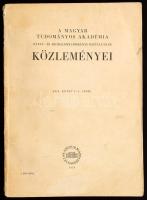 A Magyar Tudományos Akadémia Nyelv- és Irodalomtudományi Osztályának közleményei. XIII. kötet. Bp., 1958, Akadémiai Kiadó. Kiadói papírkötés, sérült gerinc, kopottas állapotban.