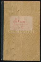 1921-1925 Fehérnemű Konfekció R.T. pénztárkönyve, kb. 40-50 oldalnyi bejegyzéssel (korona infláció i...