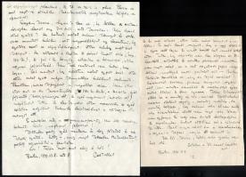 1929 Gombosi Ottó (1902-1955) zenetörténész, zenekritikus autográf sorai össz. 5 db levélben Seiber ...