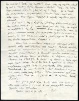 1929 Gombosi Ottó (1902-1955) zenetörténész, zenekritikus autográf sorai össz. 5 db levélben Seiber ...