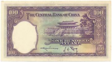 Kína 1936. 100Y "Central Bank of China" T:XF
China 1936. 100 Yuan "Central Bank of C...