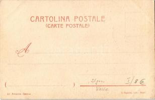 A lavannara (La lavandais) / Italian folklore art postcard, washerwoman s: Adella Valle (EK)