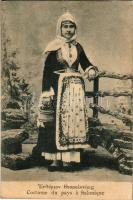 1916 Costume du pays a Salonique / Greek folklore from Thessaloniki (vágott / cut)