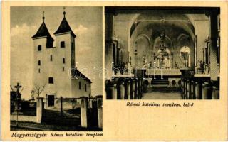 1944 Magyarszőgyén, Madarsky Svodín (Szőgyén); Római katolikus templom, belső / church interior