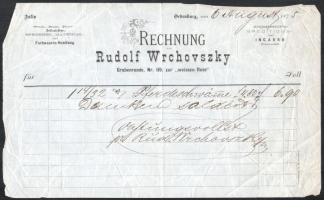 1860-75 Sopron F. A. Kováts és Rudolf Wrchovszky fejléces számlák