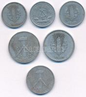 Német Demokratikus Köztársaság 1949-1965. 1pf Al - 10pf Al (6db, 5xklf) T:VF
German Democratic Repu...