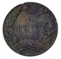 Románia 1867. 5b Cu "Heaton" T:F
Romania 1867. 5 Bani Cu "Heaton" C:F
Krause K...
