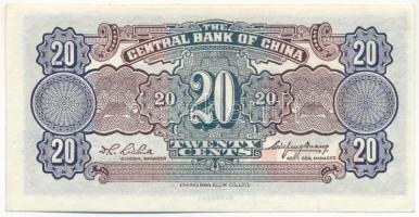Kína 1931. 20c "Central Bank of China" T:XF China 1931. 20 Cents "Central Bank of Chi...