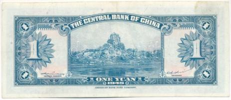 Kína 1945. 1Y "Central Bank of China" T:F szép papír
China 1945. 1 Yuan "Central Ban...