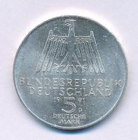 NSZK 1971D 5M Ag "Albrecht Dürer születésének 500. évfordulója" T:AU
FRG 1971D 5 Mark Ag ...