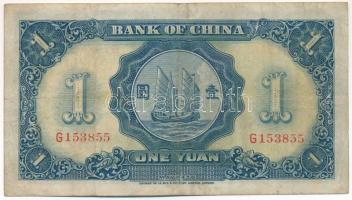 Kína 1936. 1Y "Bank of China" T:F China 1936. 1 Yuan "Bank of China" C:F Krause P#78