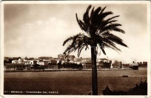 1935 Brindisi, Panorama del Porto / port (EK)