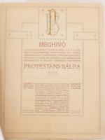 cca 1890-1940 Meghívó gyűjtemény, 3 nagyobb témakörben: Egyesületek, akadémiák, Református egyesület...
