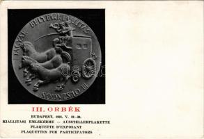 Szent István király ünnepi évében. III. ORBÉK (Országos Magyar Bélyegkiállítás) Budapest 1938. V. 22-30. kiállítási emlékérme (EK)