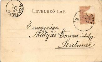 1899 (Vorläufer) Diósgyőr (Miskolc), várrom. Verő K. és társa kiadása (szakadás / tear)