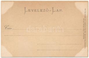 Hortobágy, pusztán. Stengel & Co. dombornyomott