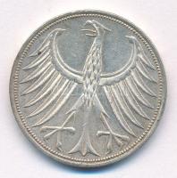 NSZK 1968F 5M Ag T:XF patina
FRG 1968F 5 Mark Ag C:XF patina
Krause KM#112