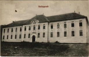 1910 Szilágycseh, Cehu Silvaniei; M. kir. állami polgári fiú iskola. Krémer Ignác kiadása / boy school (fa)