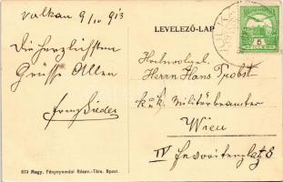 1913 Vulkán, Zsivadejvulkán, Vulcan; Salgótarjáni kőszénbánya rt. kórháza / hospital of the coal min...