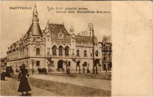 Nagyvárad, Oradea; Görög katolikus püspöki palota. Helyfi László kiadása / Greek Catholic bishop&#039;s palace (gyűrődés / crease)