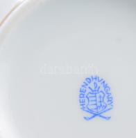 Herendi eton mintás cukortartó, jelzett, rózsán kis pattogzással, d: 11,5 cm
