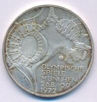 NSZK 1972F 10M Ag &quot;Müncheni Olimpia - Stadion&quot; T:AU patina  FRG 1972F 10 Mark Ag &quot;Münich Olympics - Stadium&quot; C:AU patina Krause KM#133