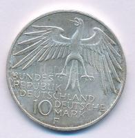 NSZK 1972F 10M Ag "Müncheni Olimpia - Stadion" T:AU patina 
FRG 1972F 10 Mark Ag "Mü...