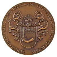 Debreczeny Tivadar (1890-1976) 1935. "Kémeri Mikó család" bronz emlékérem peremen "LU...