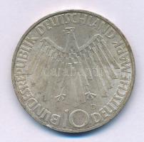 NSZK 1972F 10M Ag "MünchenI Olimpia / Spirál" T:XF patina
FRG 1972F 10 Mark Ag "Olym...