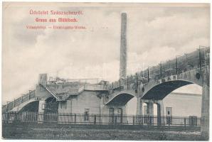 1916 Szászsebes, Mühlbach, Sebes; Villanytelep. 238. W.L. 1661. J. Hientz kiadása / Elektrizitäts-Werke / electric power plant, power station (EK)