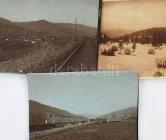 cca 1914-1918 I. világháborús felvételek, össz. 34 db fotó, részben feliratozva, közte erdélyi, romá...