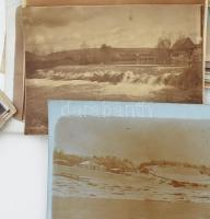 cca 1914-1918 I. világháborús felvételek, össz. 34 db fotó, részben feliratozva, közte erdélyi, romá...