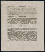1851 Rendőrségi nyomtatvány, amelyben a Soroksári út 132. szám alatti fotóműhelyből ellopott felszer...