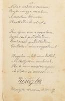 cca 1850-1890 2 db füzet/notesz kézzel írt versekkel, nagyrészt magyar, kisebb részben német nyelven...