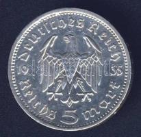 Német 3. Birodalom 1935A 5M Ag "Hindenburg" T:2/3 ph