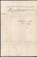 1845-1846 Eperjes, Gaganecz József (1793-1875) görögkatolikus megyéspüspök aláírásával ellátott 2 db...