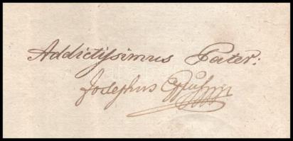 1845-1846 Eperjes, Gaganecz József (1793-1875) görögkatolikus megyéspüspök aláírásával ellátott 2 db...