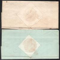 1845-1846 Eperjes, Gaganecz József (1793-1875) görögkatolikus megyéspüspök aláírásával ellátott 2 db...