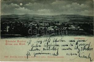 1903 Brád, este / night. Ábrahám István kiadása (EK)