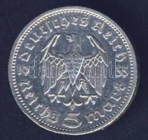 Német 3. Birodalom 1935A 5M Ag "Hindenburg" T:2/3 ph