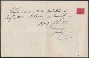 1922 Nyitra, Samuel Fleischl (Fleischl Samu) gabona- és terménykereskedő fejléces üzleti levele, hát...