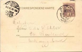 1900 Buziásfürdő, Baile Buzias; gyógyfürdő, szálloda / spa hotel. Kunstanstalt Kosmos 146. Art Nouve...